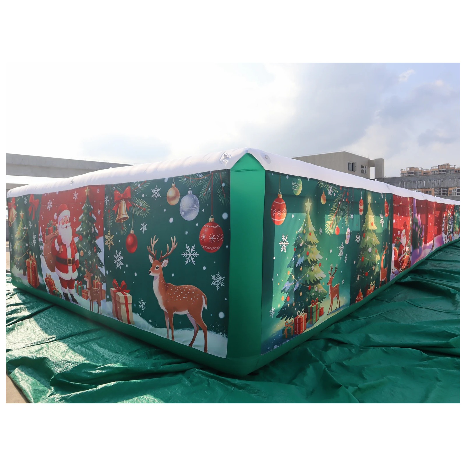 Kids Outdoor Venues - Commercial Long Inflatable Maze 6X20m 20X66ft