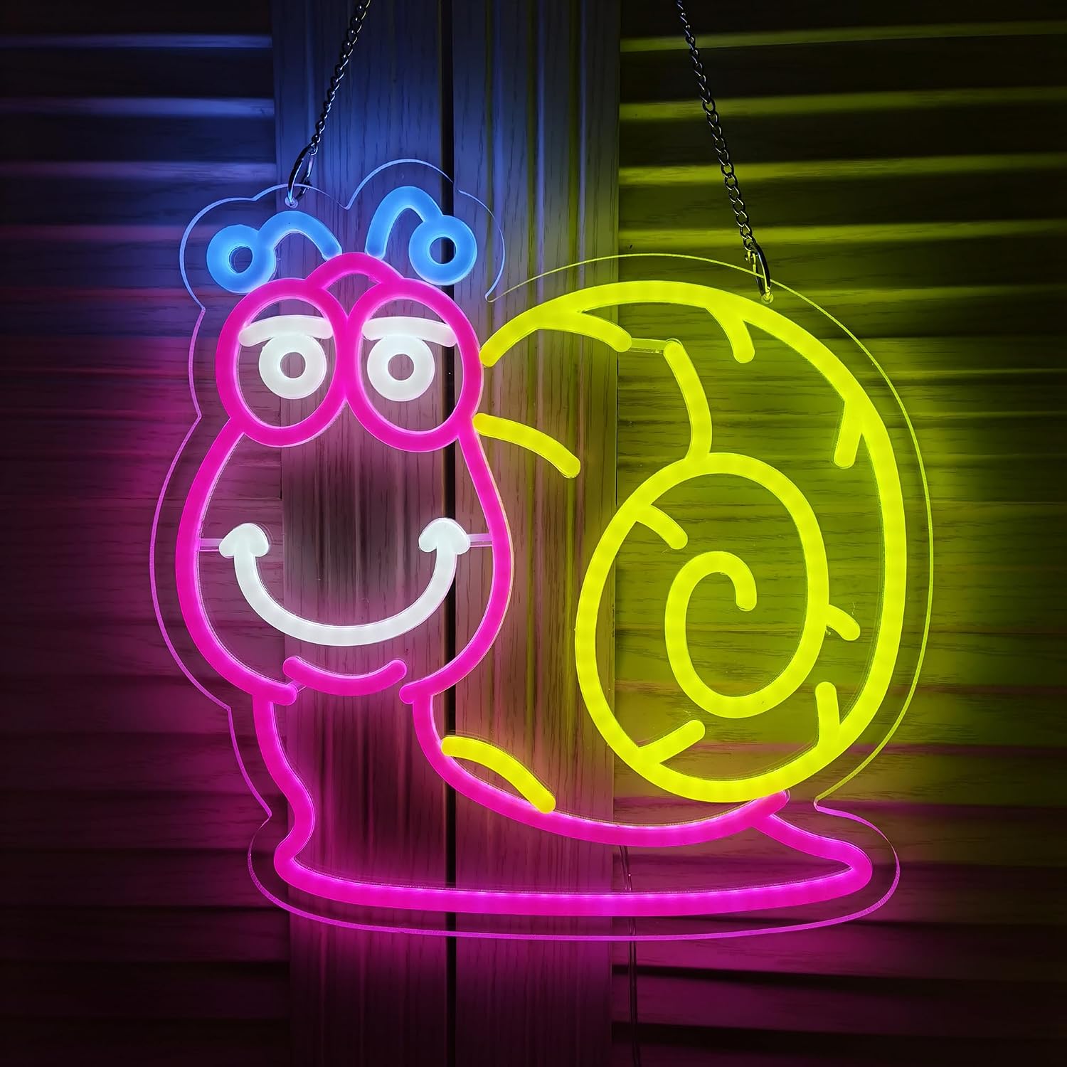 Kids Outdoor Zoo - Snail Neon Sign Cartoon Cute Animal
