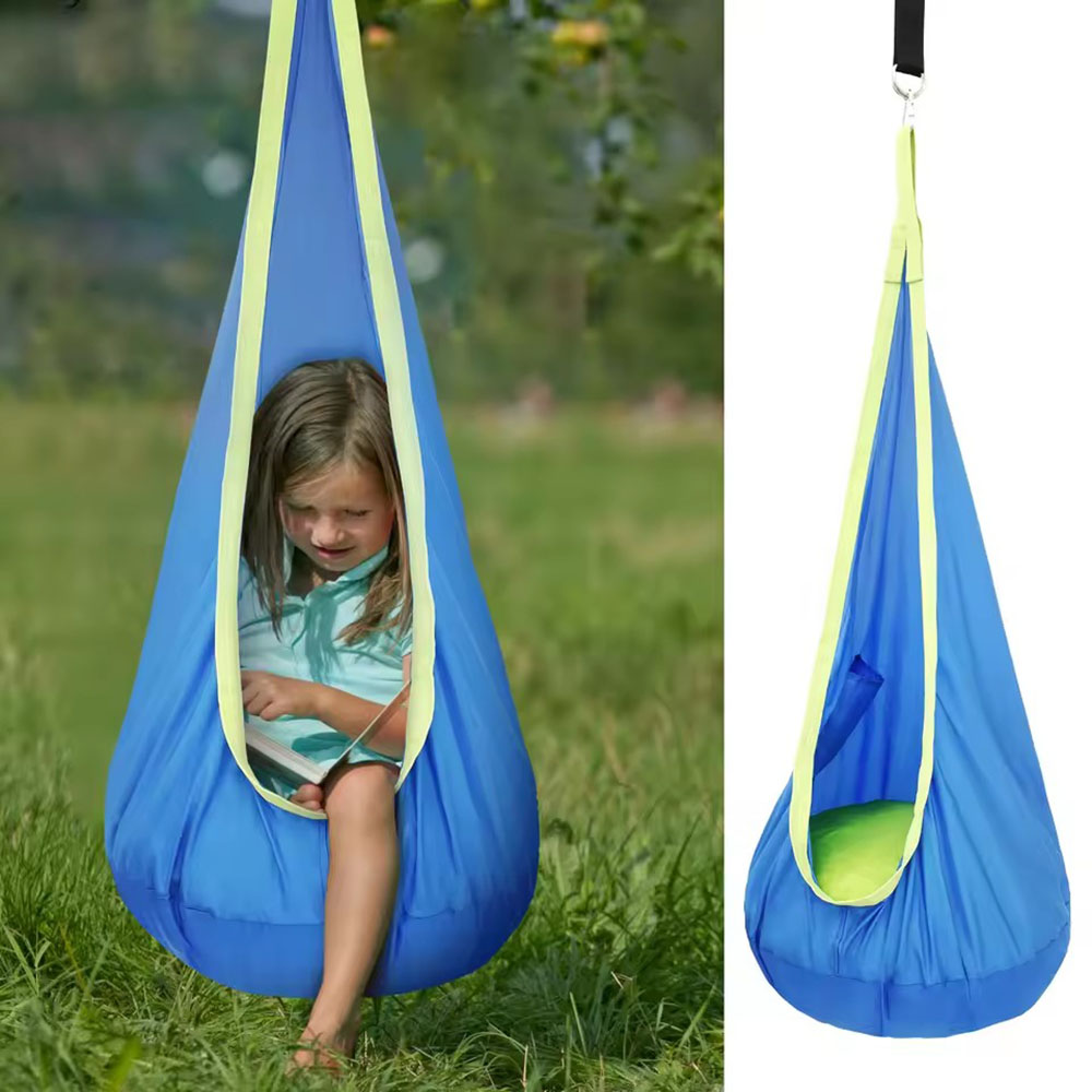 Kids Pod Swing Seat Nylon Hang - Kids Outdoor Swing And Slide recension och pris