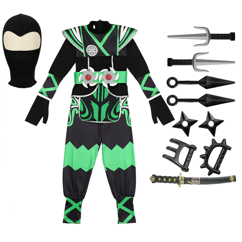 Kids Ninja Costume Boys Masked - Kids Outdoor Ninja Warrior Course recension och pris