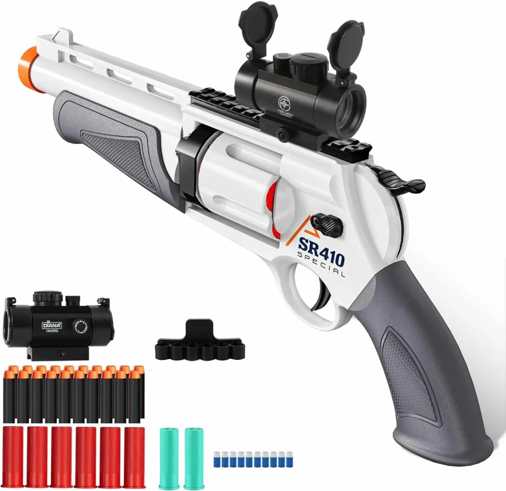 Manually Loaded Revolver Toy G - Kids Outdoor Xmas Gifts recension och pris