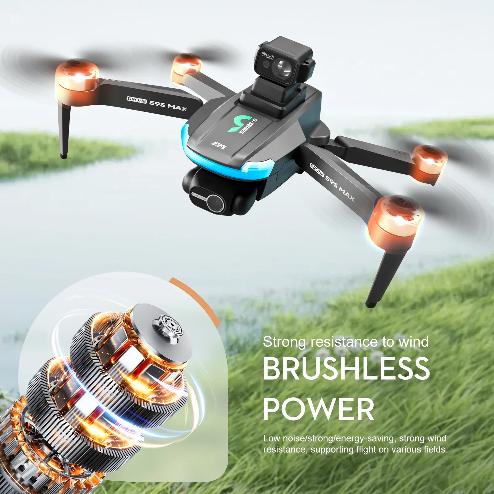 NEW S9S MAX MINI Drone 4K 2-Ax - Kids Outdoor Toy Storage recension och pris