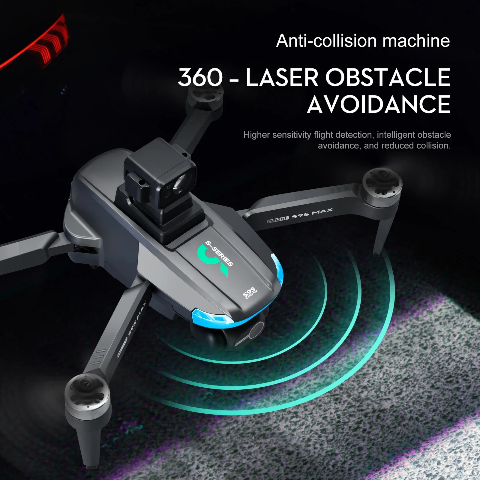 NEW S9S MAX MINI Drone 4K 2-Ax - Kids Outdoor Toy Storage recension och pris