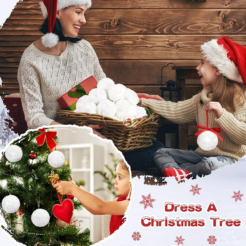 30/60pcs Soft Snow Fake Balls  - Kids Outdoor Xmas Gifts recension och pris