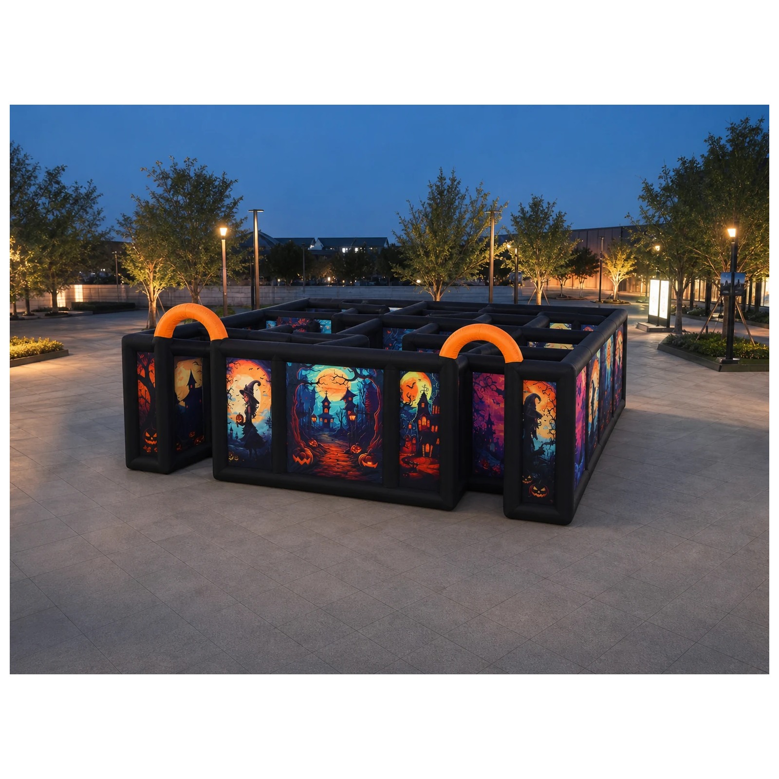 Large Dual Orange Arch Hallowe - Kids Outdoor Venues recension och pris