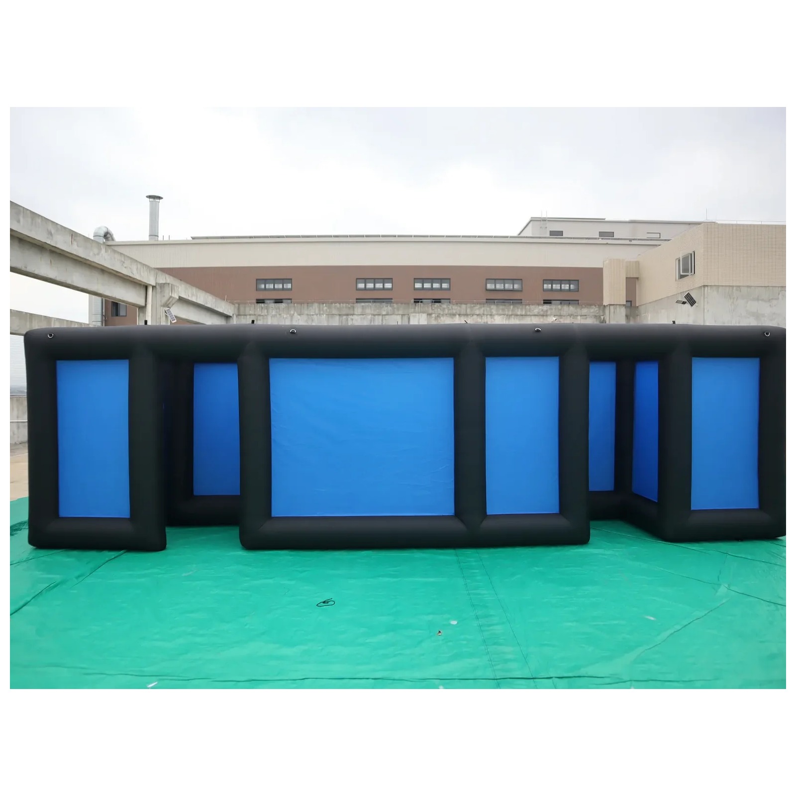 Large Black Blue Open Inflatab - Kids Outdoor Venues recension och pris