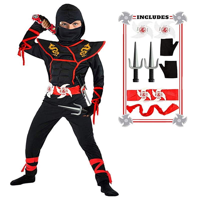 Ninja Costume Boy Halloween Ki - Kids Outdoor Ninja Warrior Course recension och pris