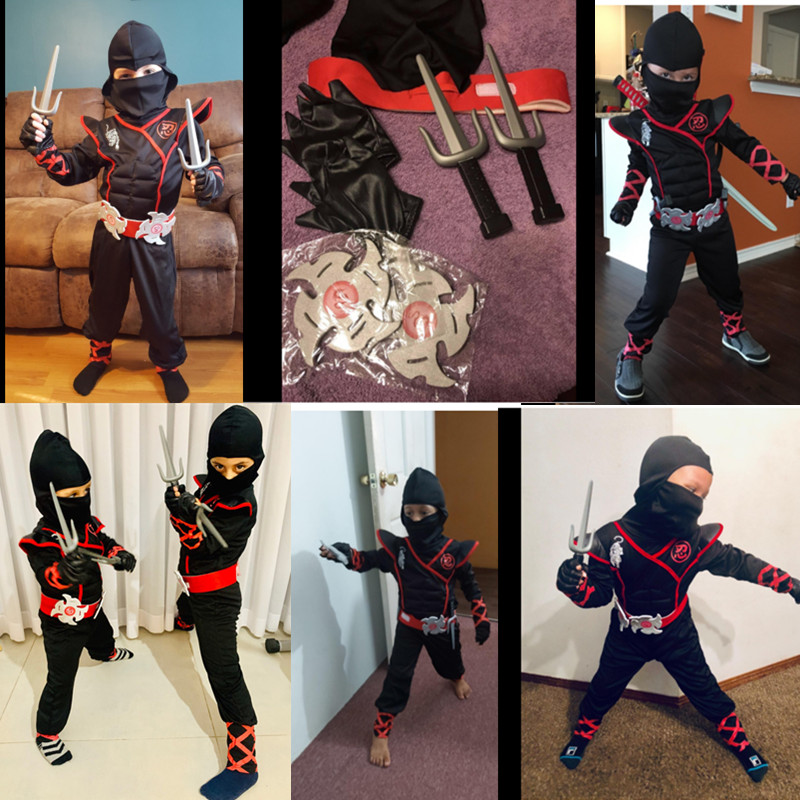 Ninja Costume Boy Halloween Ki - Kids Outdoor Ninja Warrior Course recension och pris