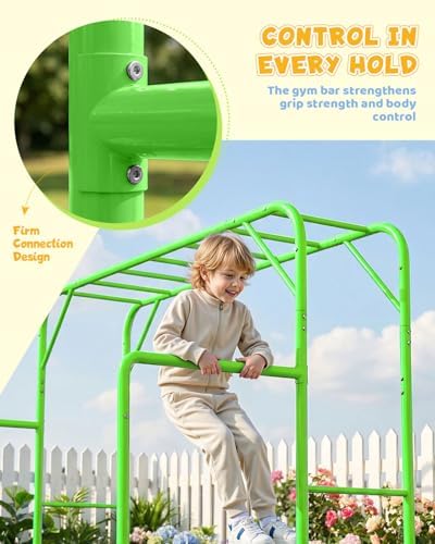 Outdoor Monkey Bar Set with Cl - Kids Outdoor Monkey Bars recension och pris