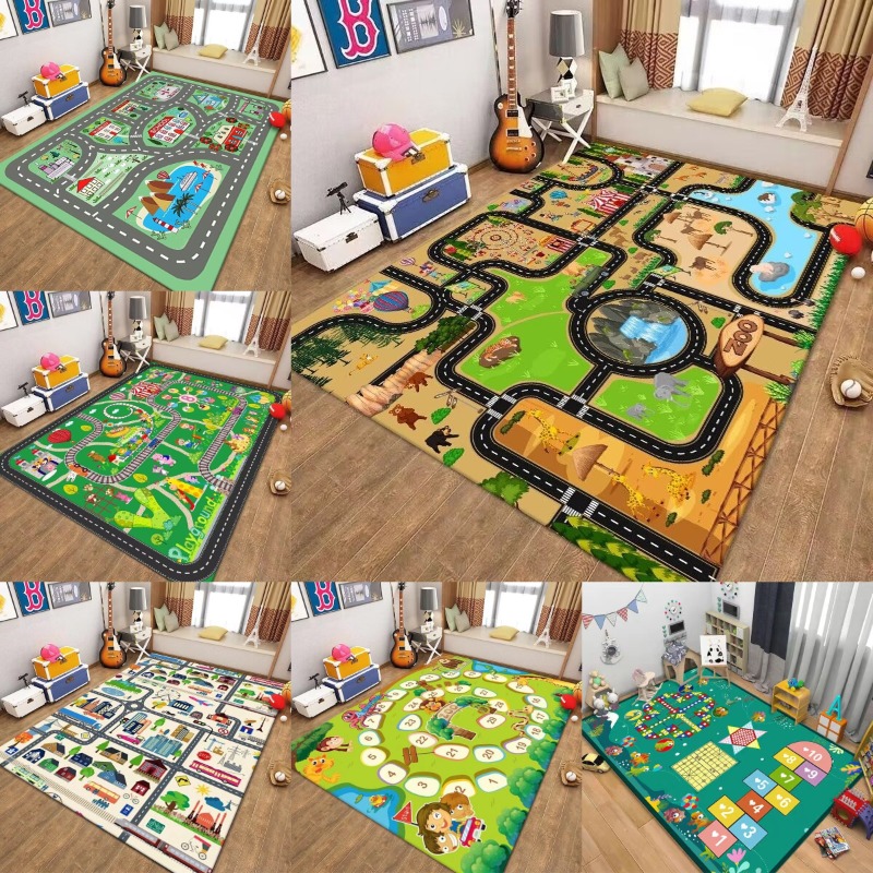 Kids Traffic Play Mat Road Map - Kids Outdoor Zoo recension och pris