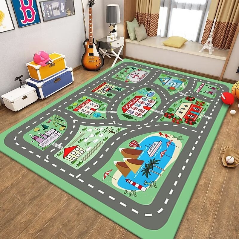 Kids Traffic Play Mat Road Map - Kids Outdoor Zoo recension och pris