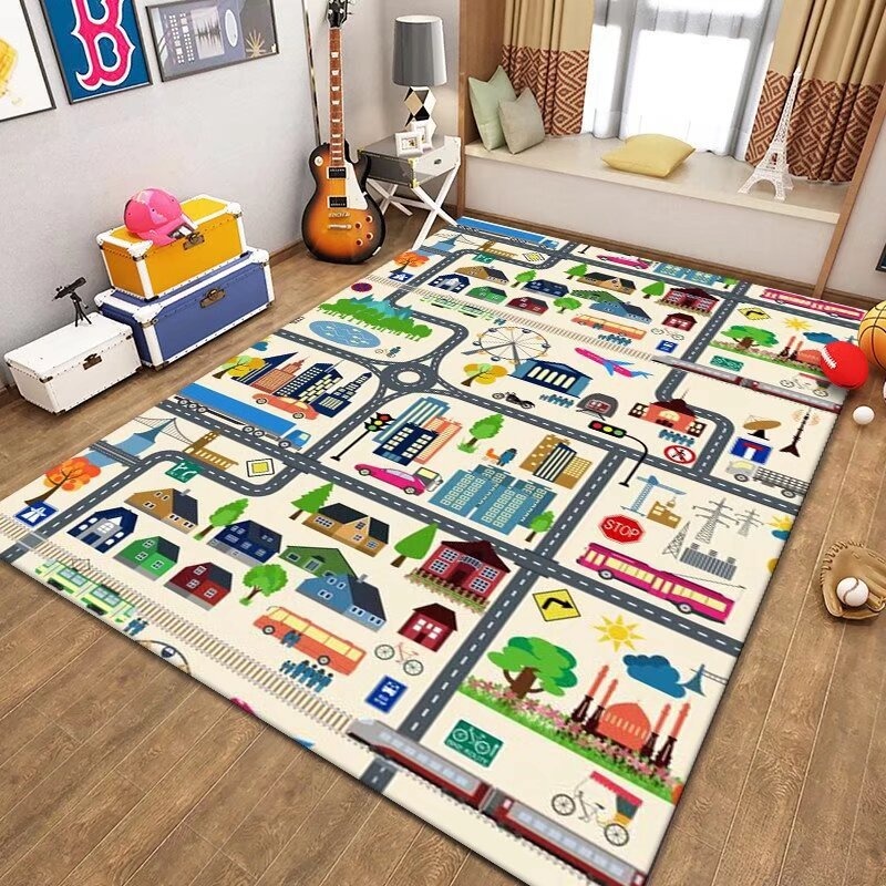 Kids Traffic Play Mat Road Map - Kids Outdoor Zoo recension och pris