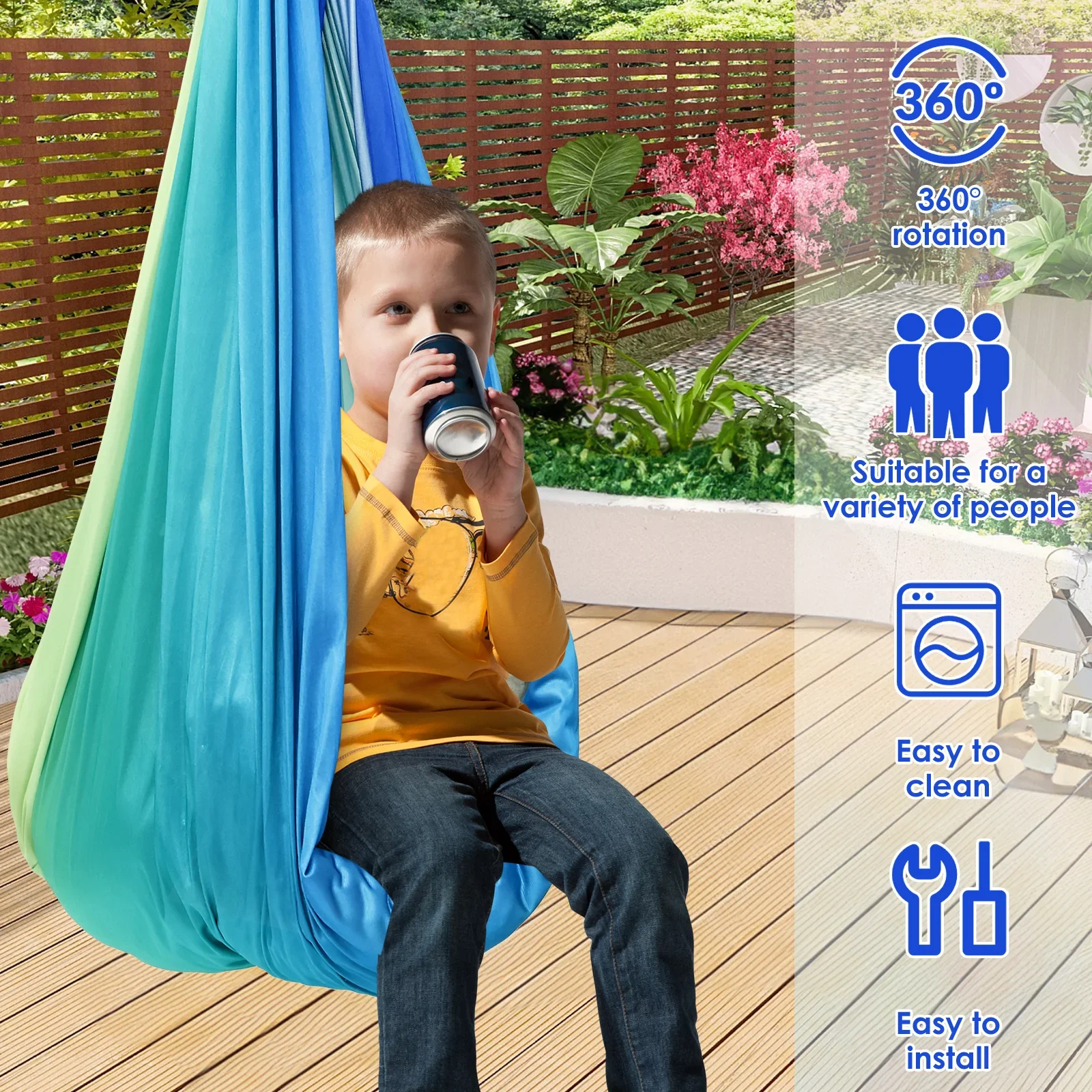 Sensory Swing Comfortable Kids - Kids Outdoor Swing And Slide recension och pris