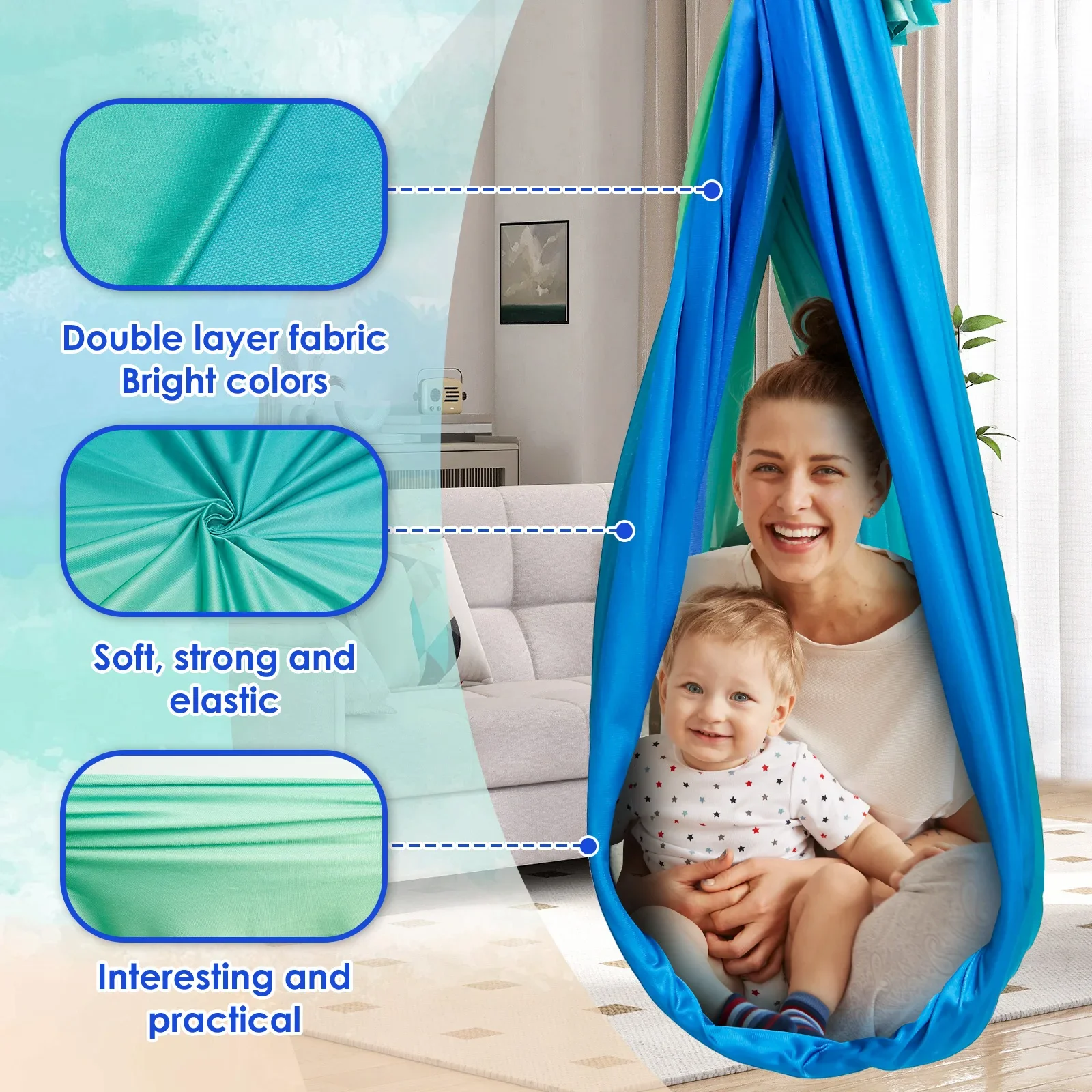Sensory Swing Comfortable Kids - Kids Outdoor Swing And Slide recension och pris