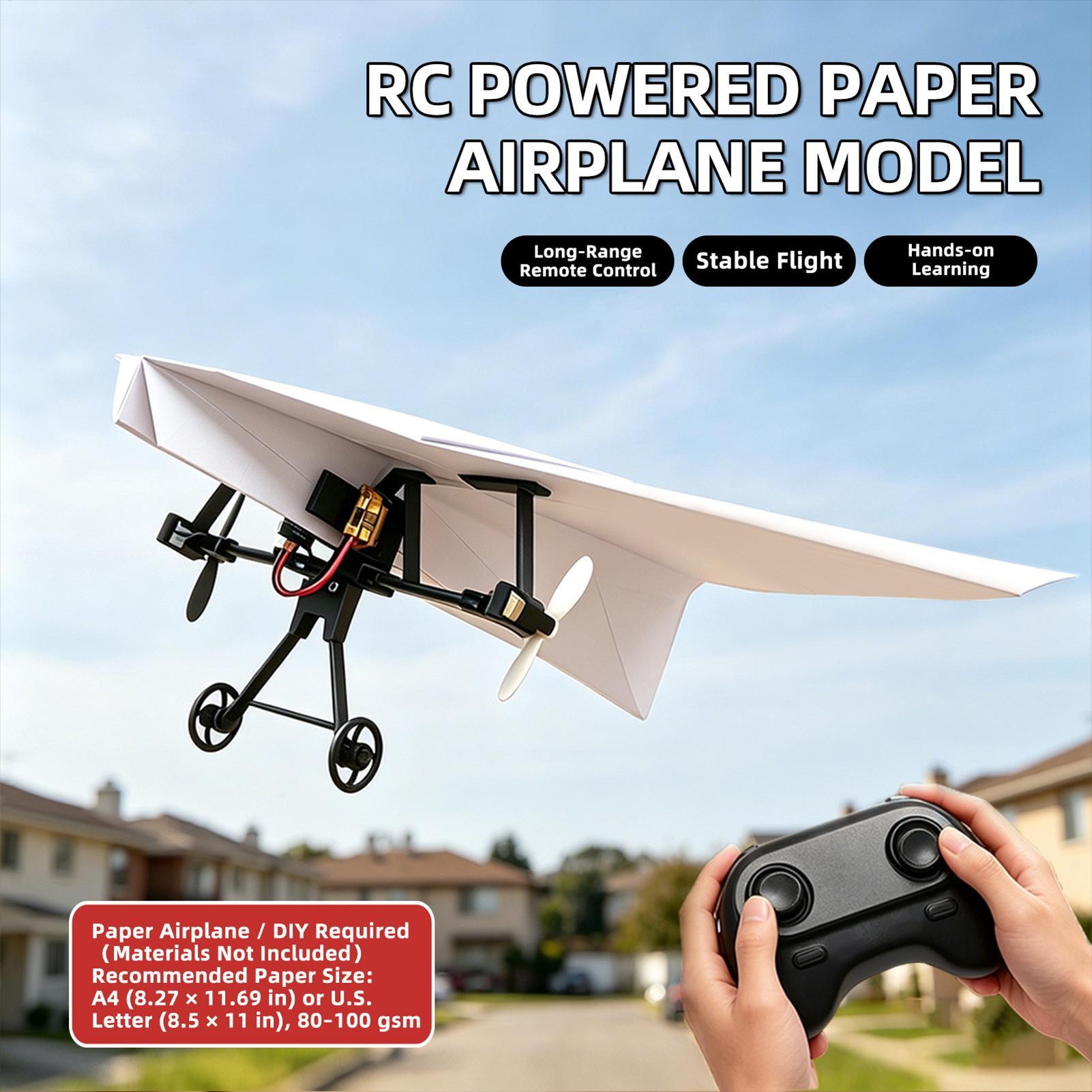 DIY RC Paper Airplane Kit Plan - Kids Outdoor Kit recension och pris