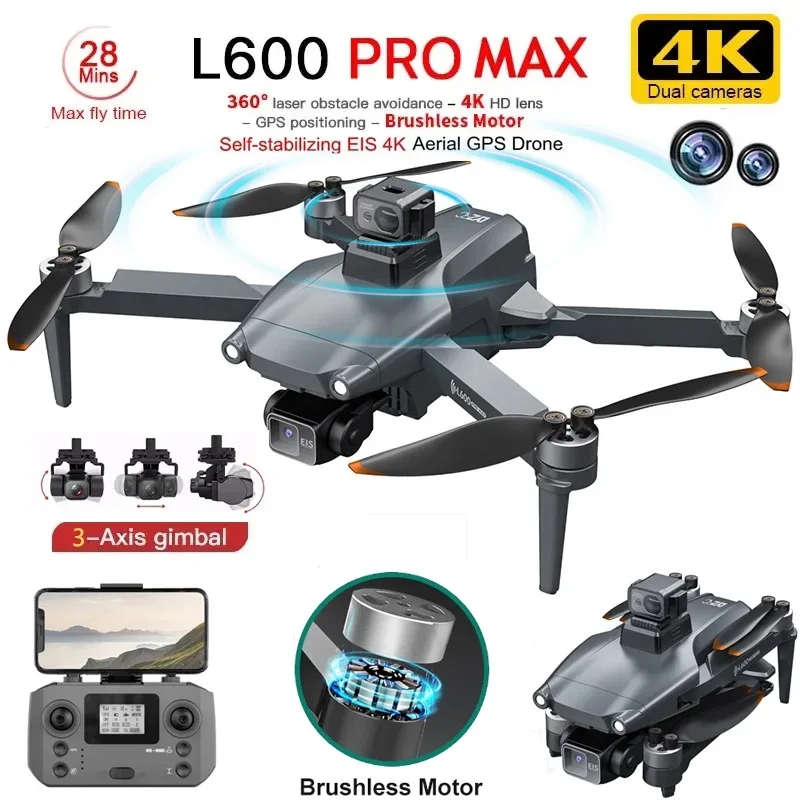 L600 PRO MAX GPS Drone Profess - Kids Outdoor Toy Storage recension och pris