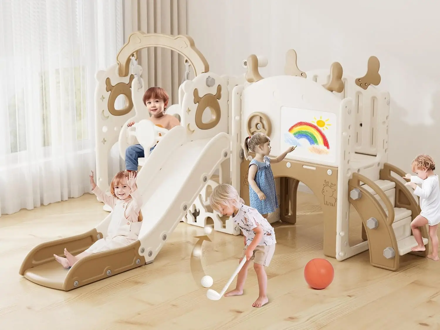 13-in-1 Toddler Slide and Swin - Kids Outdoor Swing And Slide recension och pris