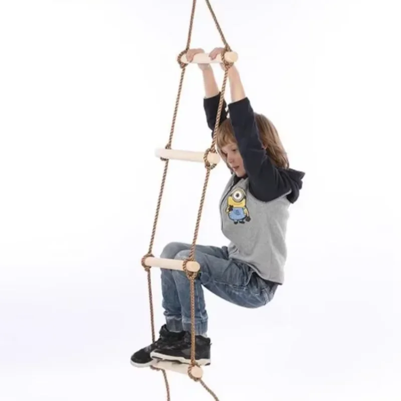 Children Climbing Rope Ladder  - Kids Outdoor Swing And Slide recension och pris