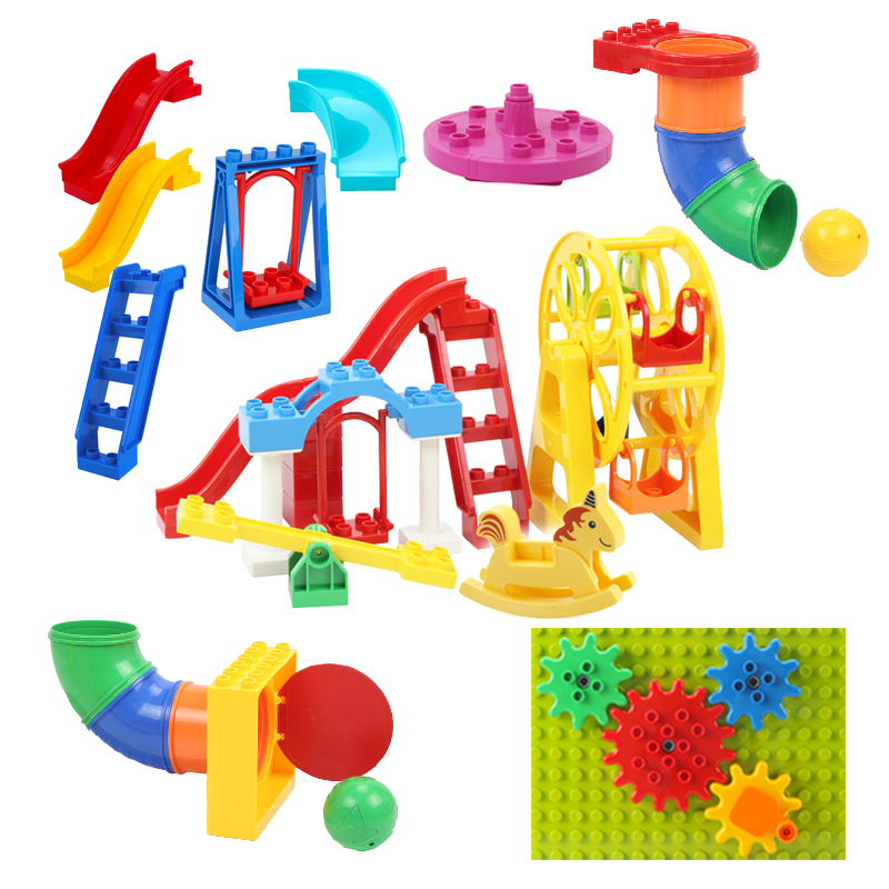 Big Building Blocks Playground - Kids Outdoor Swing And Slide recension och pris