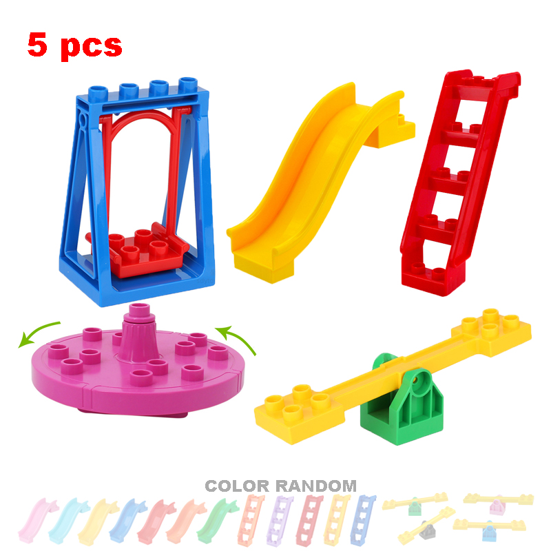 Big Building Blocks Playground - Kids Outdoor Swing And Slide recension och pris