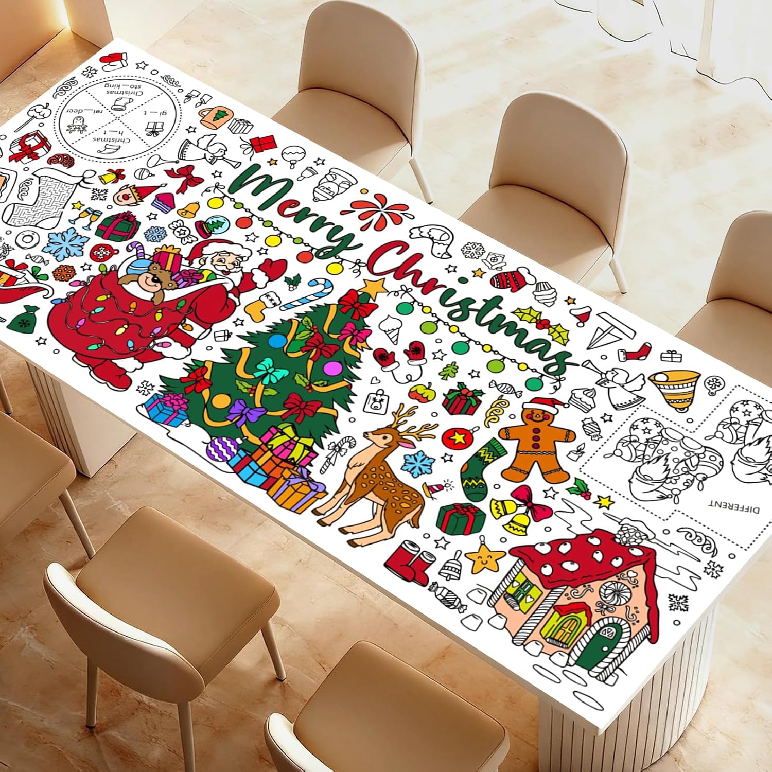 Christmas Giant Coloring Poste - Kids Outdoor Xmas Gifts recension och pris